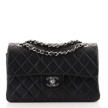 Chanel Vintage Classic Double Flap Bag Quilted Lambskin Small
