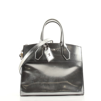 Louis Vuitton City Steamer Handbag Limited Edition Glazed Calfskin MM