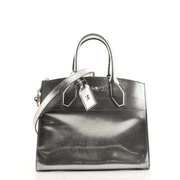 Louis Vuitton City Steamer Handbag Limited Edition Glazed Calfskin MM