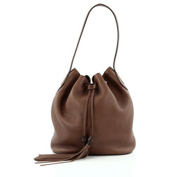 Gucci Lady Tassel Bucket Bag Leather