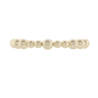 Chanel CC Charm Pearl Bracelet Faux Pearls and Crystal Embellished Metal