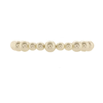 Chanel CC Charm Pearl Bracelet Faux Pearls and Crystal Embellished Metal