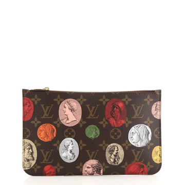 Louis Vuitton Neverfull Pochette Limited Edition Fornasetti Cameo Monogram Canvas Large