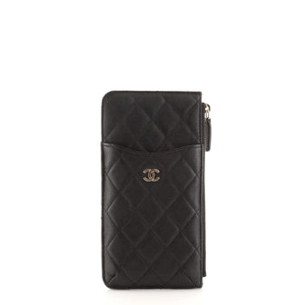 Chanel Classic Phone Case Pouch Quilted Caviar