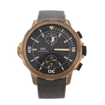 IWC Schaffhausen Aquatimer Expedition Charles Darwin Chronograph Automatic Watch Bronze and Rubber 44