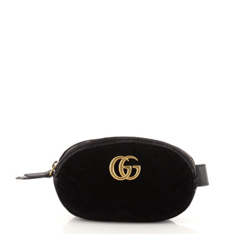 Gucci GG Marmont Belt Bag Matelasse Velvet