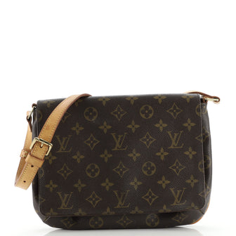 Louis Vuitton Musette Tango Handbag Monogram Canvas