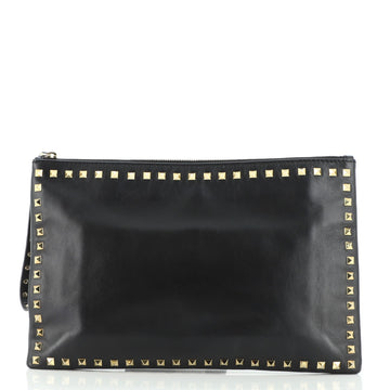 Valentino Rockstud Pouch Leather Large