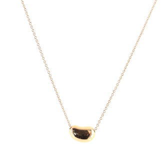 Tiffany & Co. Elsa Peretti Bean Pendant Necklace 18K Rose Gold 12mm