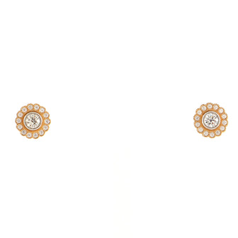 Tiffany & Co. Enchant Flower Stud Earrings 18K Rose Gold and Diamonds