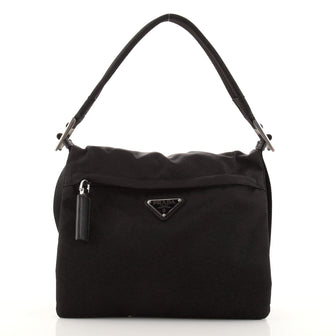 Prada Front Zip Messenger Bag Tessuto Medium
