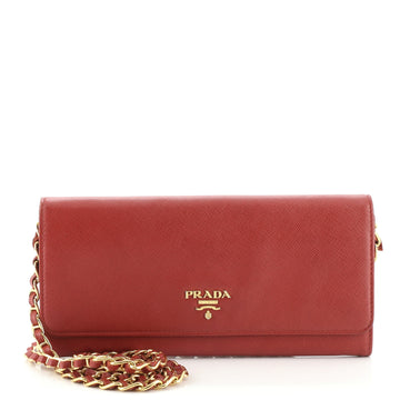 Prada Wallet on Chain Saffiano Leather
