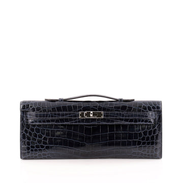 Hermes Kelly Cut Pochette Niloticus Crocodile