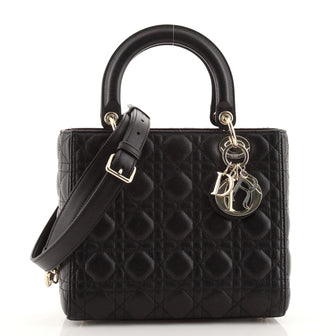 Christian Dior Lady Dior Bag Cannage Quilt Lambskin Medium