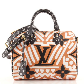 Louis Vuitton Speedy Bandouliere Bag Limited Edition Crafty Monogram Giant 25