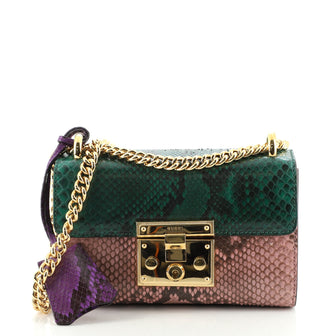 Gucci Padlock Shoulder Bag Python Small