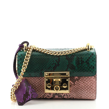 Gucci Padlock Shoulder Bag Python Small