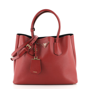 Prada Cuir Double Tote Saffiano Leather Medium