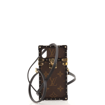 Louis Vuitton Eye Trunk with Strap for iPhone X Monogram Canvas