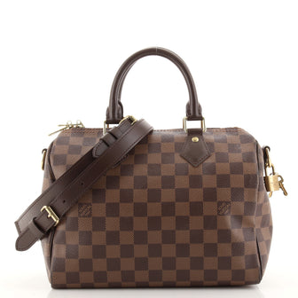 Louis Vuitton Speedy Bandouliere Bag Damier 25