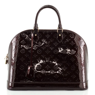Louis Vuitton Alma Handbag Monogram Vernis GM