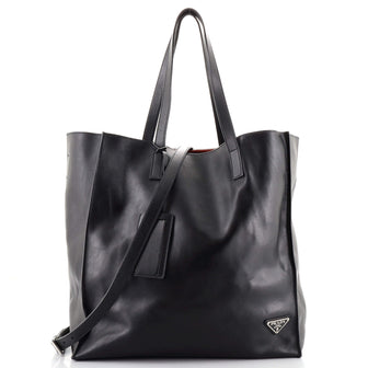 Prada Convertible Tote Soft Calf Tall