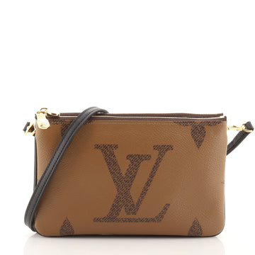 Louis Vuitton Double Zip Pochette Reverse Monogram Giant