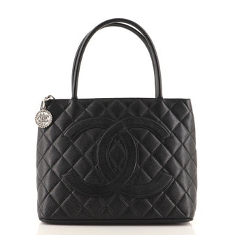 Chanel Medallion Tote Quilted Caviar