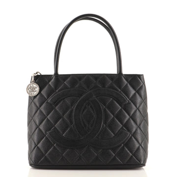 Chanel Medallion Tote Quilted Caviar