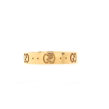Gucci Icon Band Ring 18K Yellow Gold 4mm