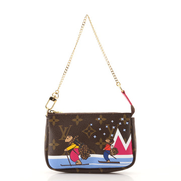 Louis Vuitton Pochette Accessoires Limited Edition Monogram Canvas Mini