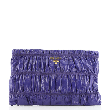 Prada Gaufre Clutch Vernice Naplak
