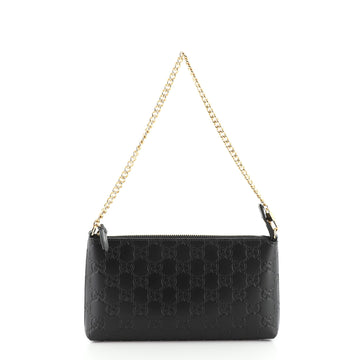 Gucci Chain Wristlet Wallet Guccissima Leather