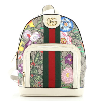 Gucci Ophidia Backpack Flora GG Coated Canvas Small