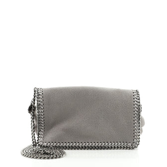 Stella McCartney Falabella Flap Crossbody Bag Shaggy Deer Small