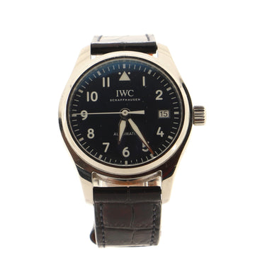 IWC Schaffhausen Pilot Automatic Watch Stainless Steel and Alligator 36
