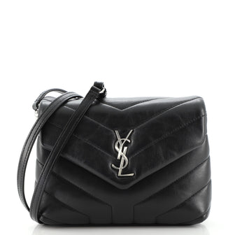 Saint Laurent LouLou Shoulder Bag Matelasse Chevron Leather Toy