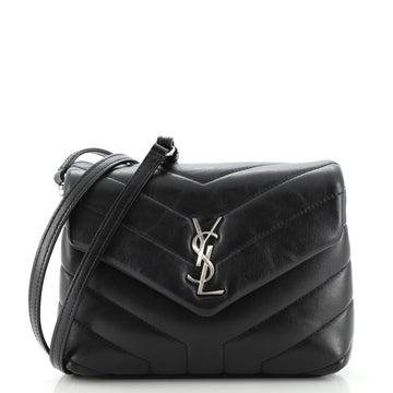 Saint Laurent LouLou Shoulder Bag Matelasse Chevron Leather Toy