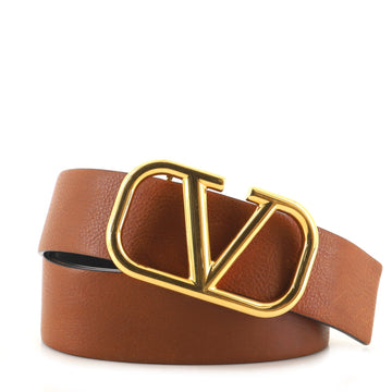 Valentino VLogo Reversible Belt Leather Wide