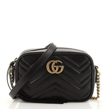 Gucci GG Marmont Shoulder Bag Matelasse Leather Mini