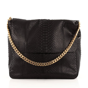 Celine Gourmette Shoulder Bag Python Large