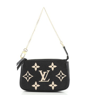 Louis Vuitton Pochette Accessoires Bicolor Monogram Empreinte Giant Mini