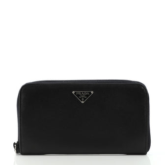 Prada Zip Around Wallet Saffiano Leather Long