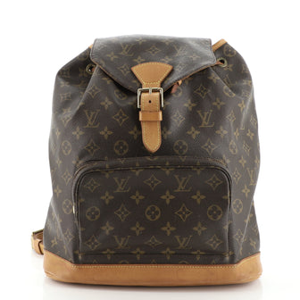 Louis Vuitton Vintage Montsouris Backpack Monogram Canvas GM