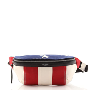 Saint Laurent Belt Bag Multicolor Canvas