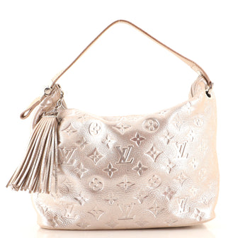 Louis Vuitton Halo Handbag Limited Edition Shimmer Monogram Embossed Leather