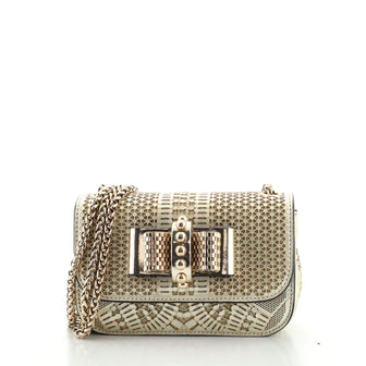 Christian Louboutin Sweet Charity Crossbody Bag Laser Cut Leather Mini