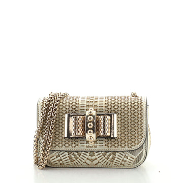 Christian Louboutin Sweet Charity Crossbody Bag Laser Cut Leather Mini