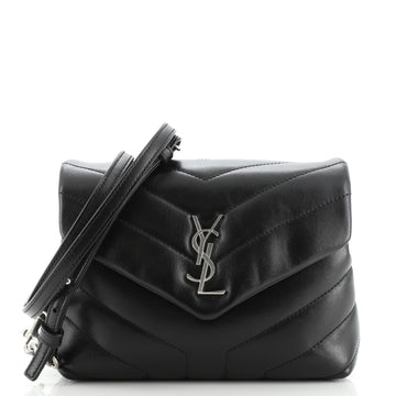 Saint Laurent LouLou Shoulder Bag Matelasse Chevron Leather Toy