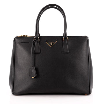 Prada Double Zip Lux Tote Saffiano Leather Medium